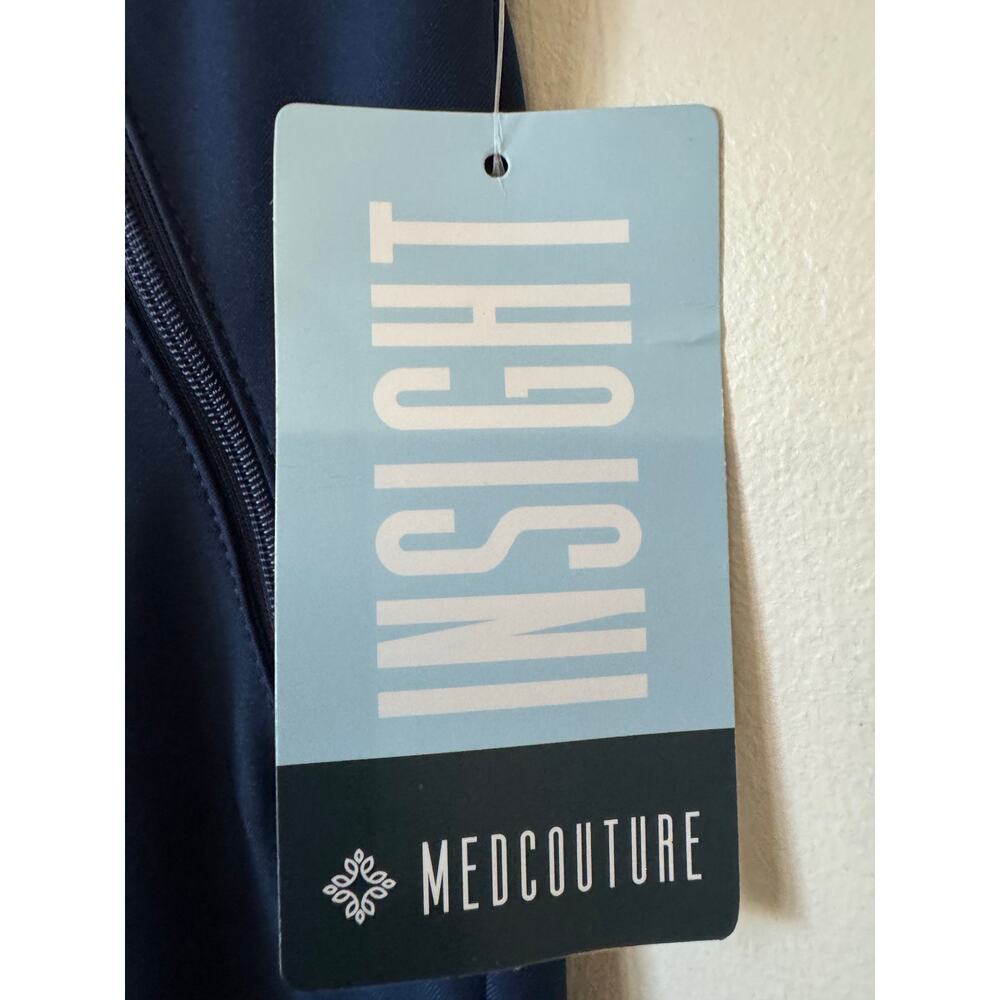 NWT MedCouture Insight Navy Scrub Pants XS Cargo Drawstring MC2702 - Picture 4 of 11